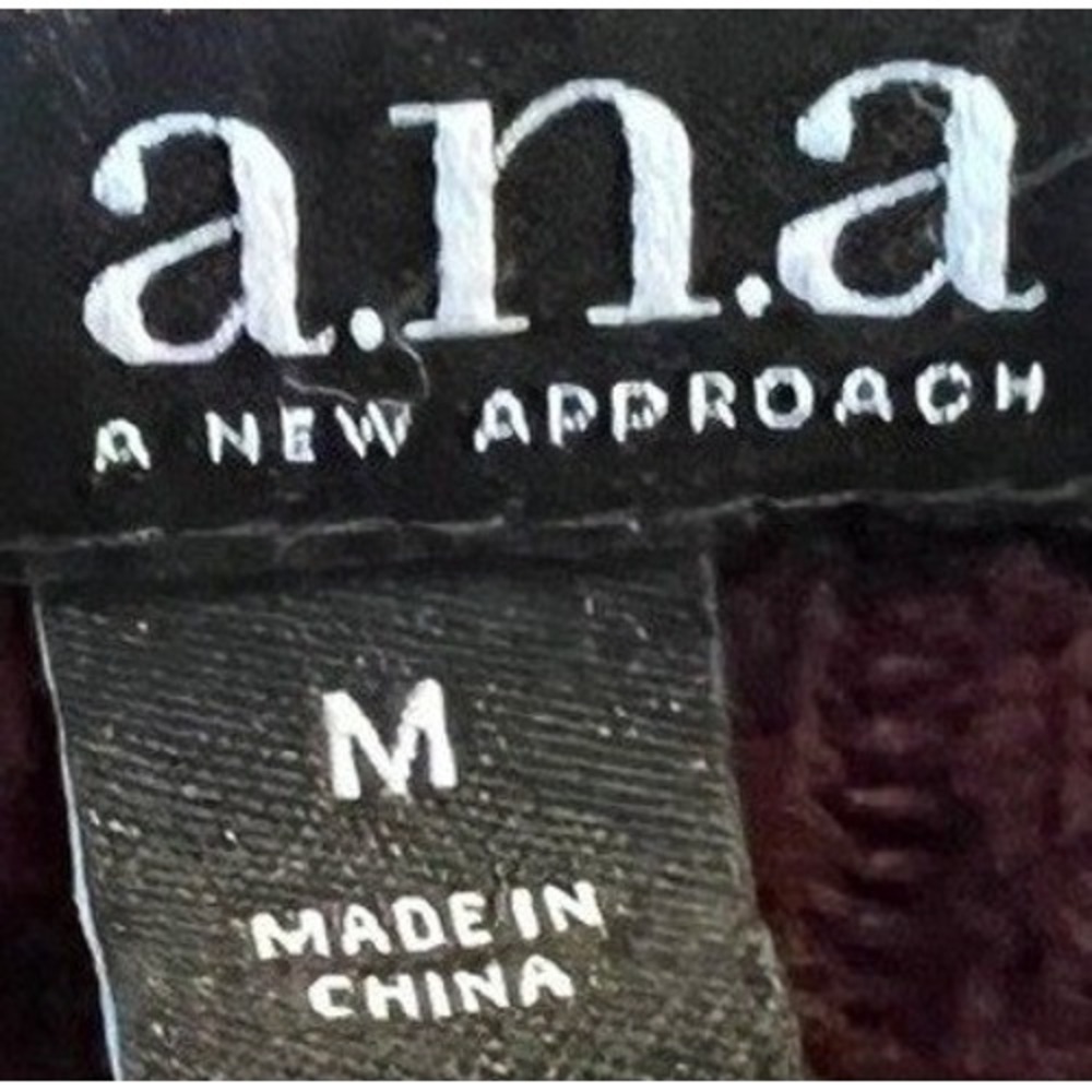 a.n.a A New Approach Womens Medium Burgundy Criss Cross Cutout Cotton Sweater - Picture 3 of 5